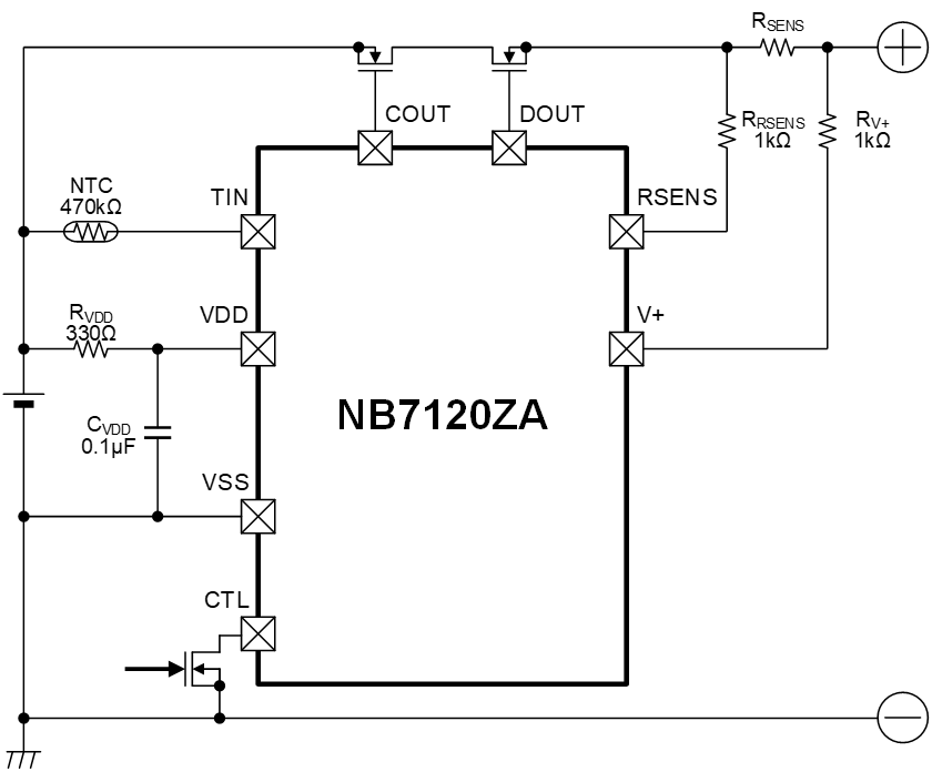 NB7120参考应用电路