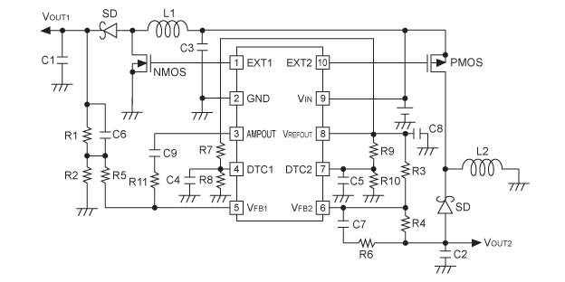 R1280D002A/C Typical Application