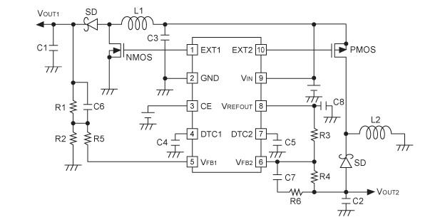 R1280D002B Typical Application